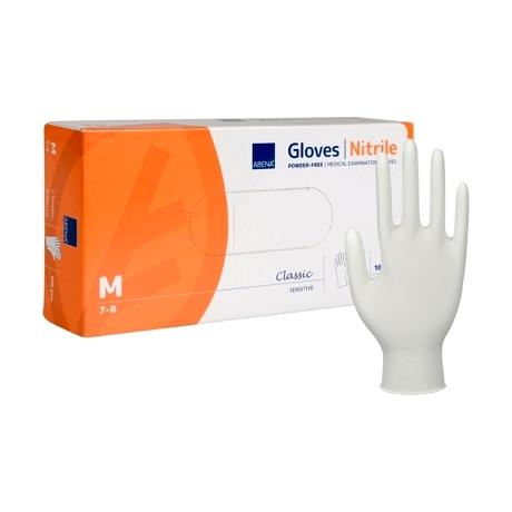 Nitrile, Powderfree Examination Glove M, White