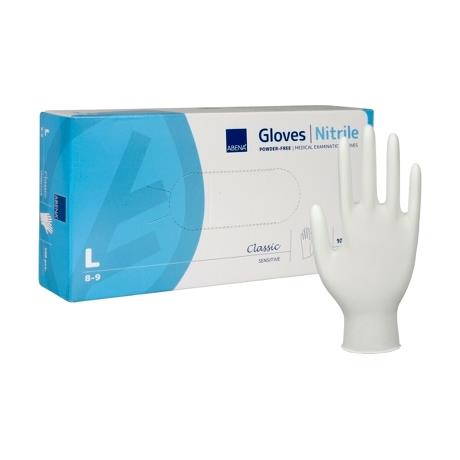 Nitrile, Powderfree Examination Glove L, White